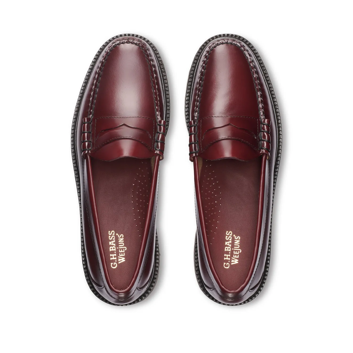 G.H. Bass Men's Larson Lug Weejun in Wine