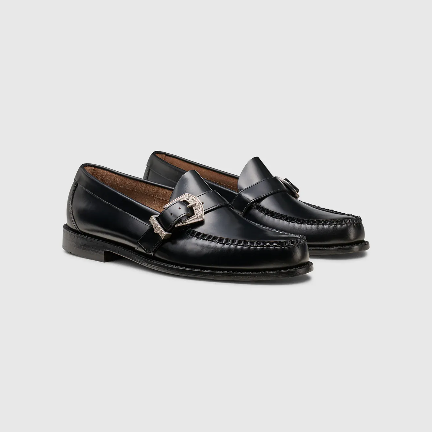 G.H. Bass Men's Maverick Buckle Weejun Loafer in Black