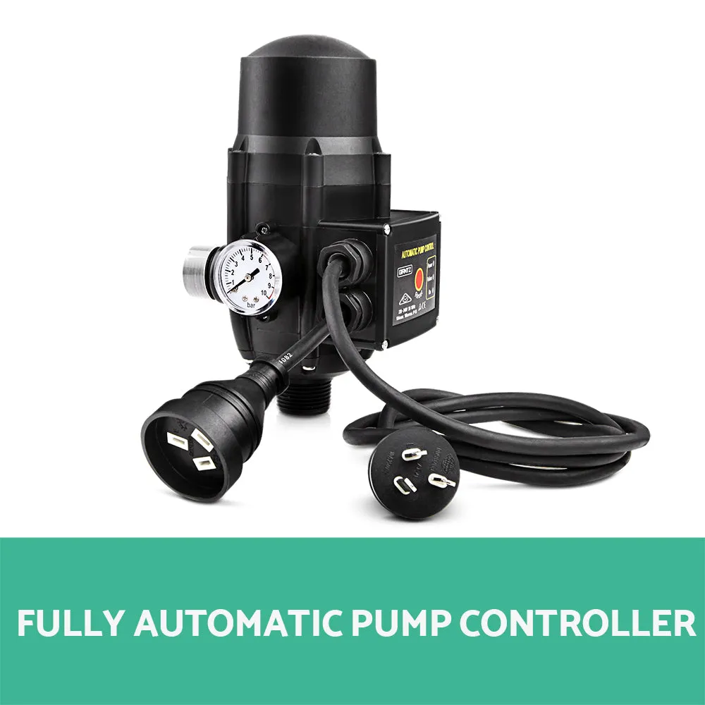 Giantz Adjustable Automatic Electronic Water Pump Controller - Black