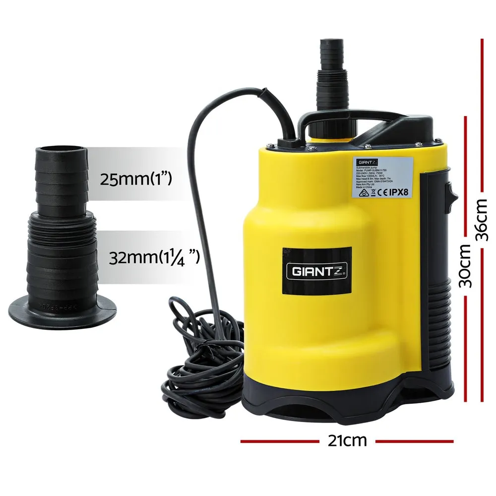 Giantz Garden Water Submersible Pump 400W Dirty Bore Sewerage Tank Well Steel