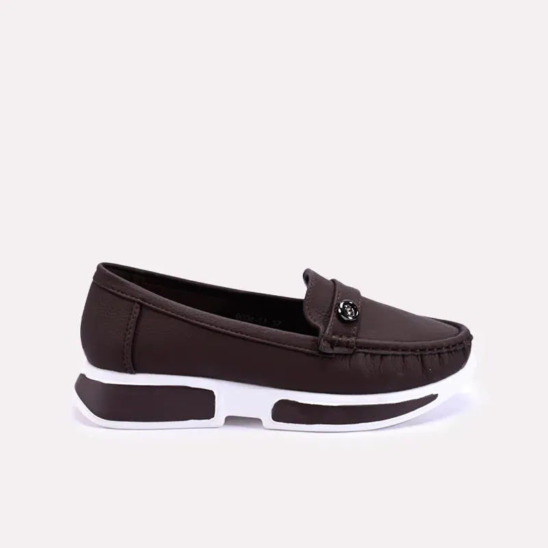 Ivy Brown Casual Loafer Pumps 0431349