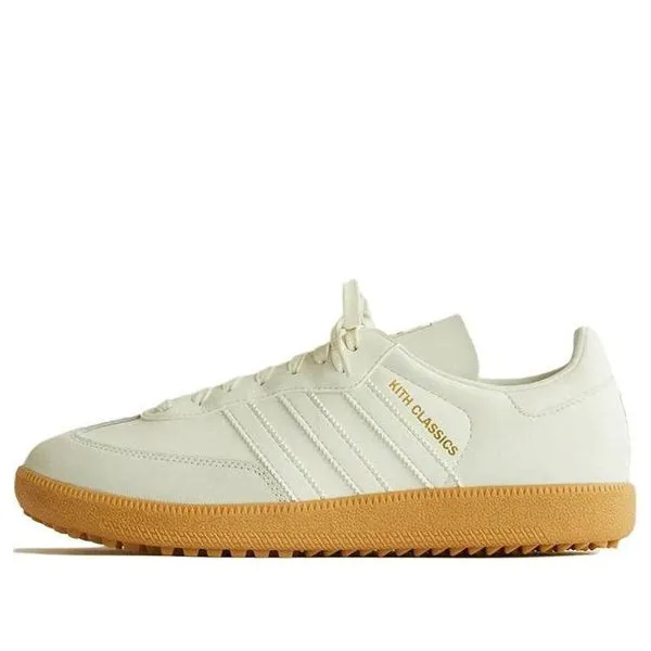 Kith x Adidas Samba Spikeless Golf 'White Gum' Sneakers, White