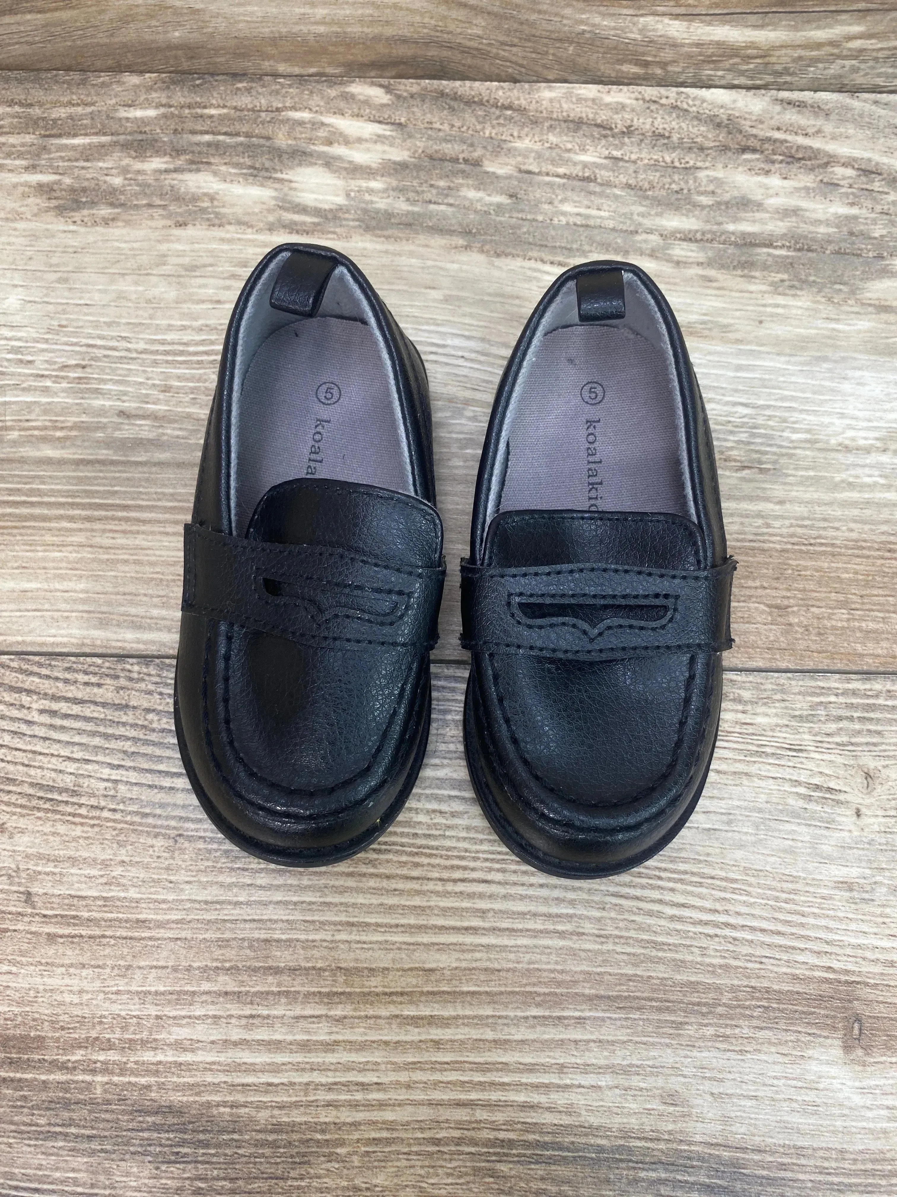 Koala Kids Penny Loafers Black sz 5c