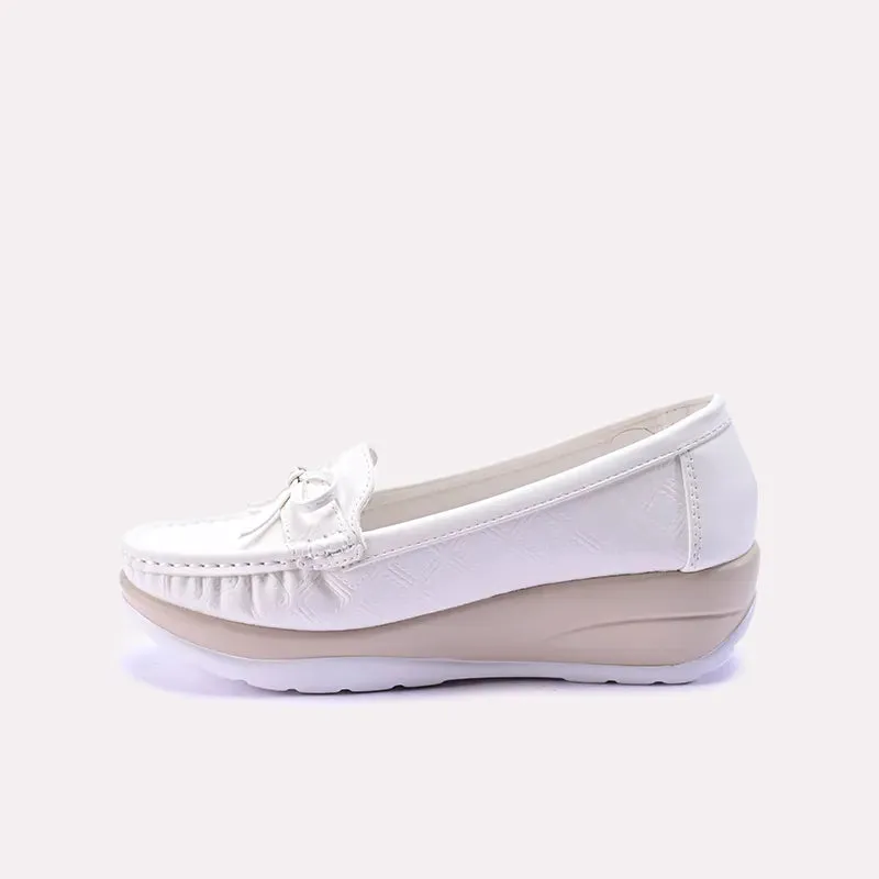 Lavendera White Casual Pumps 0431287