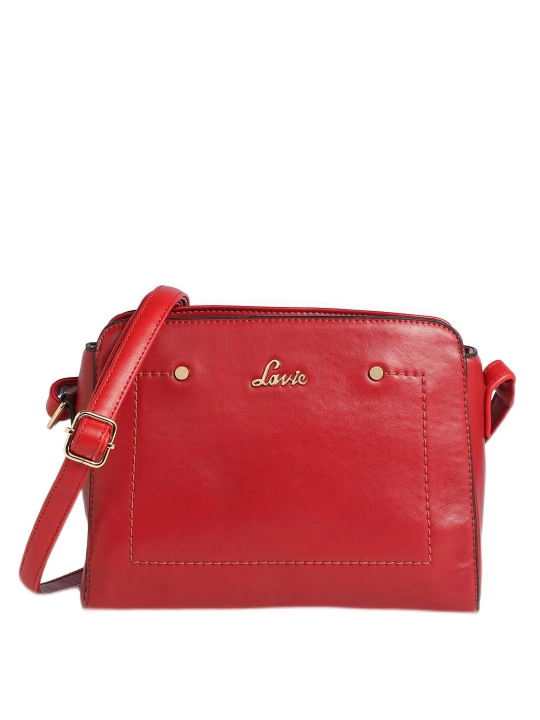 Lavie Women's Jeffrey Deco Stitch Sling Bag Red Ladies Purse Handbag