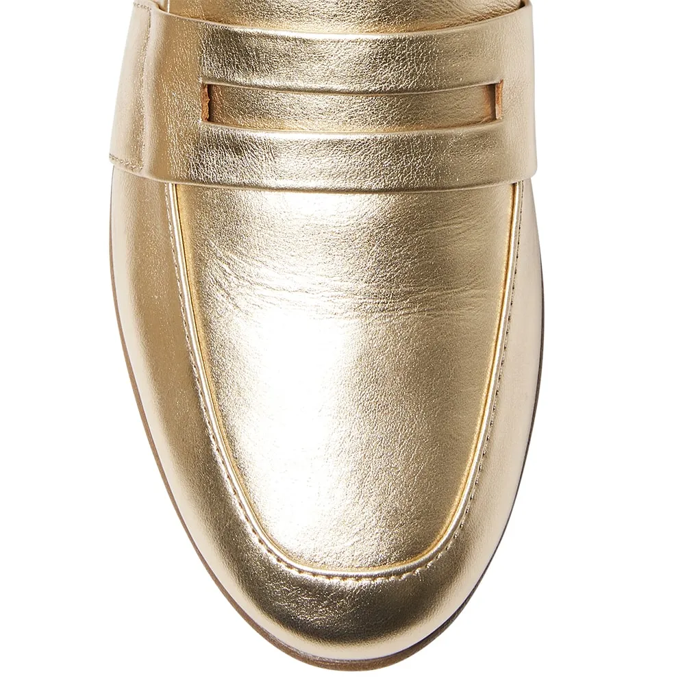 Lazaro Loafer in Gold Leather