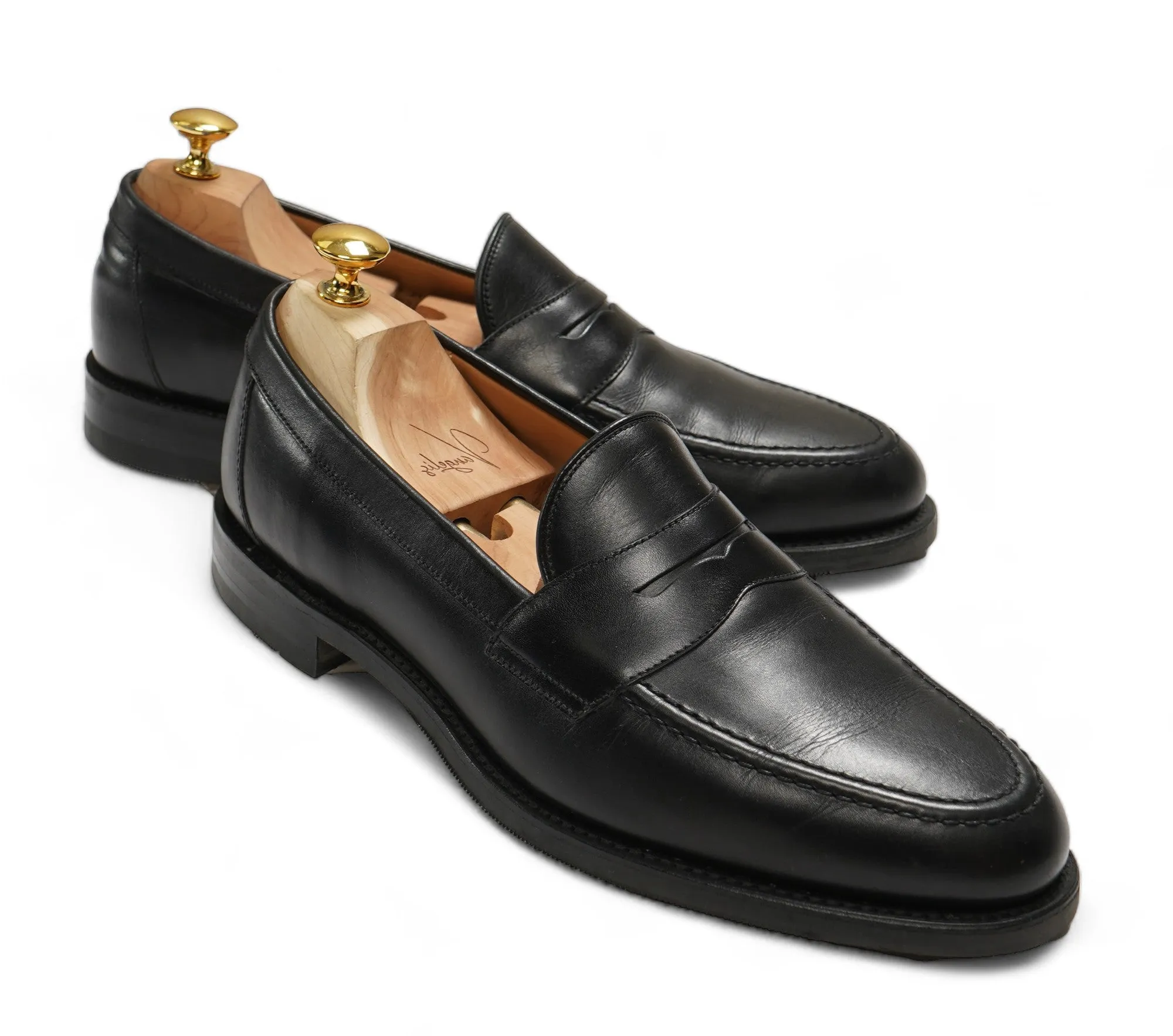 Loake - Black Leather Penny Loafers UK 9/EU 43