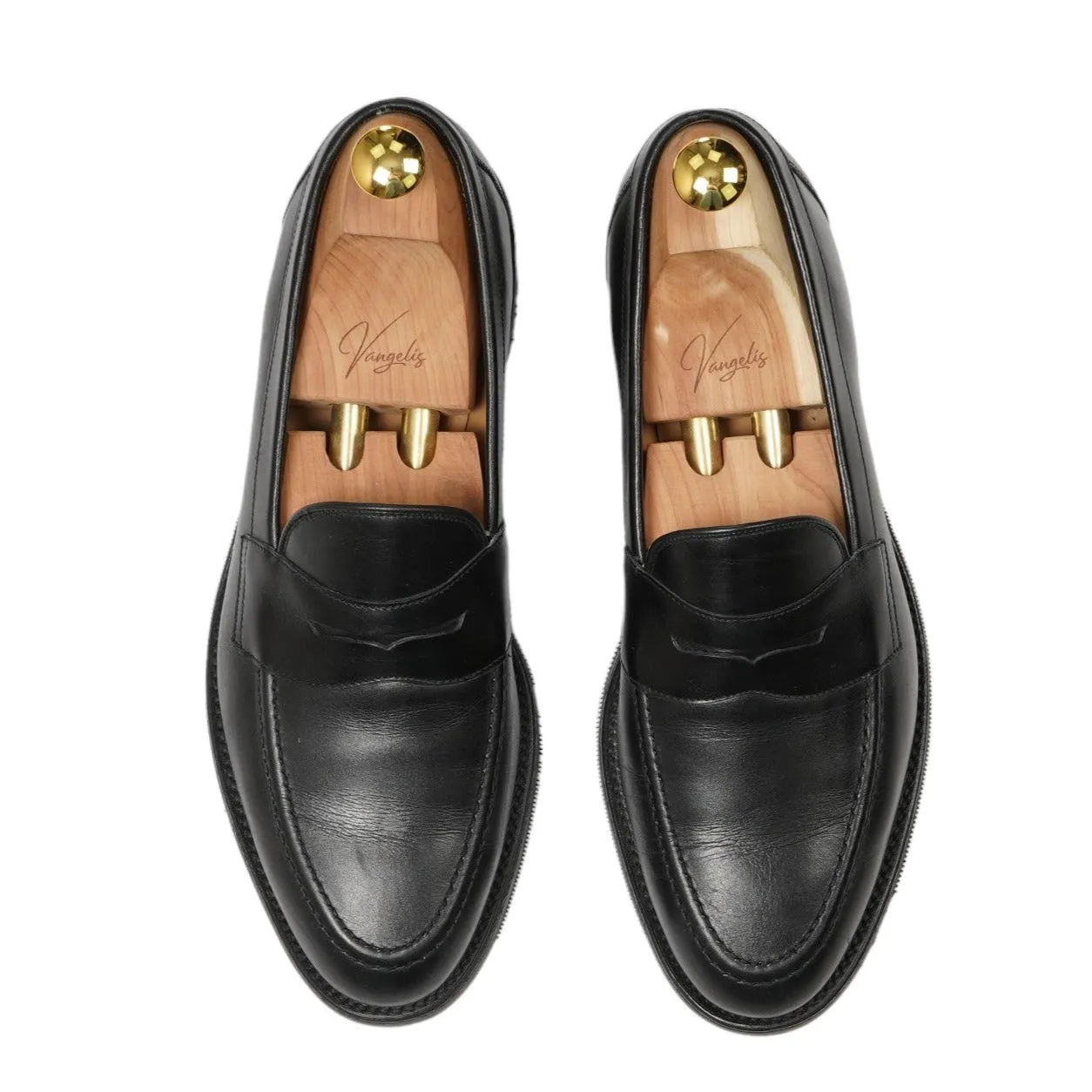 Loake - Black Leather Penny Loafers UK 9/EU 43