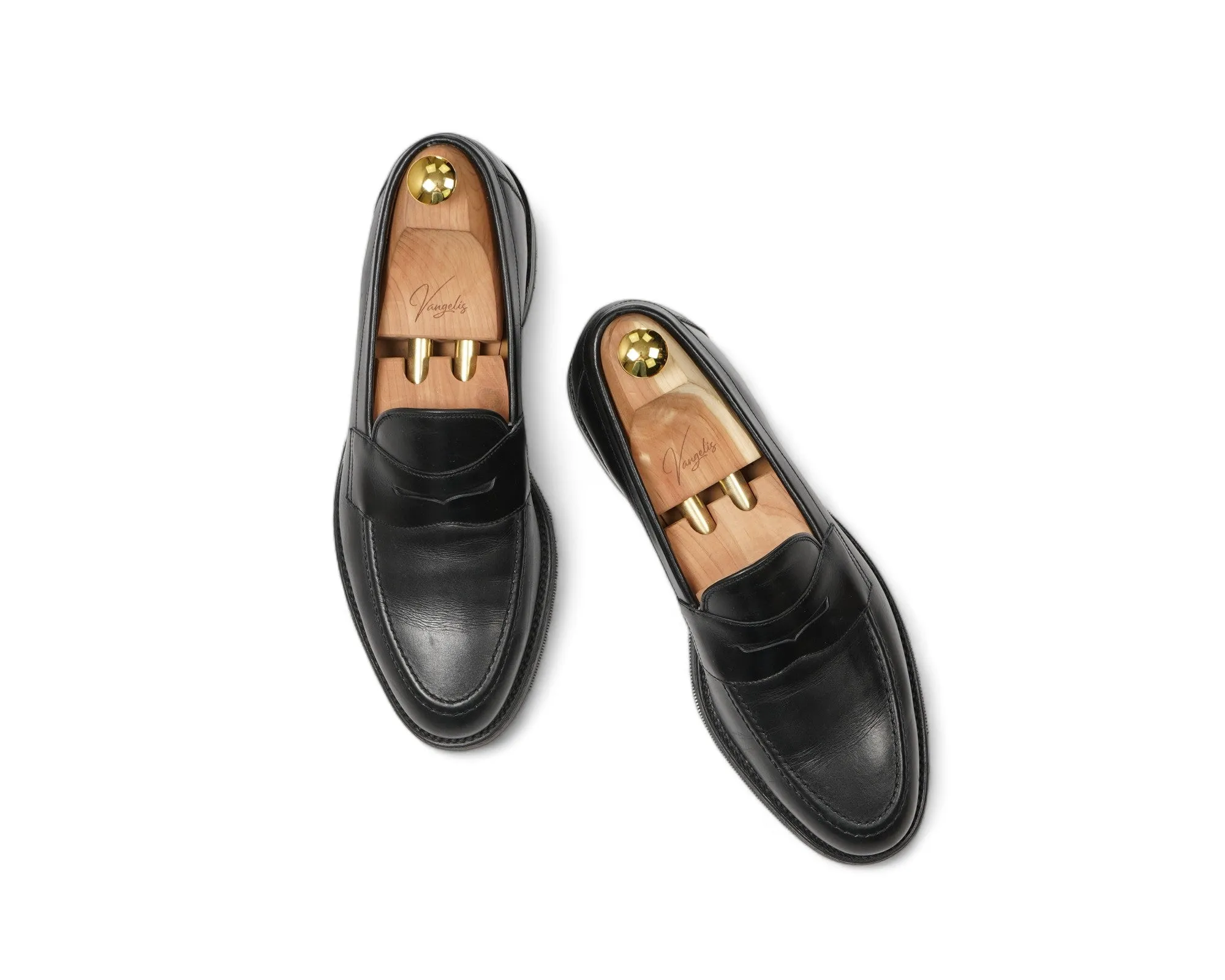 Loake - Black Leather Penny Loafers UK 9/EU 43