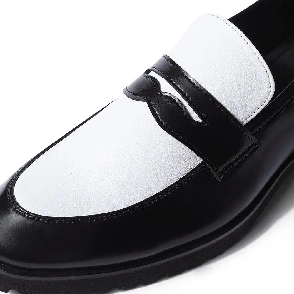 Lorano - Featherlite Black Penny Loafers