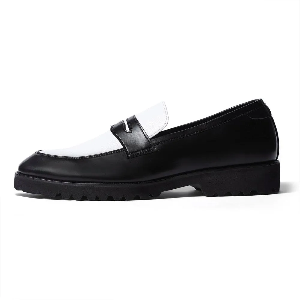 Lorano - Featherlite Black Penny Loafers