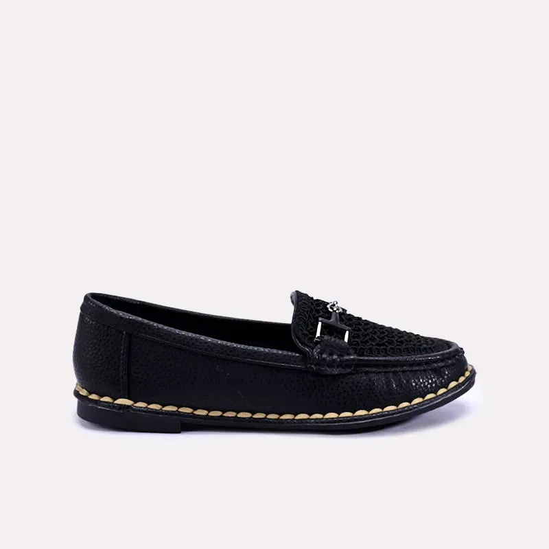 Marissa Black Fancy Loafer Pumps 0431351