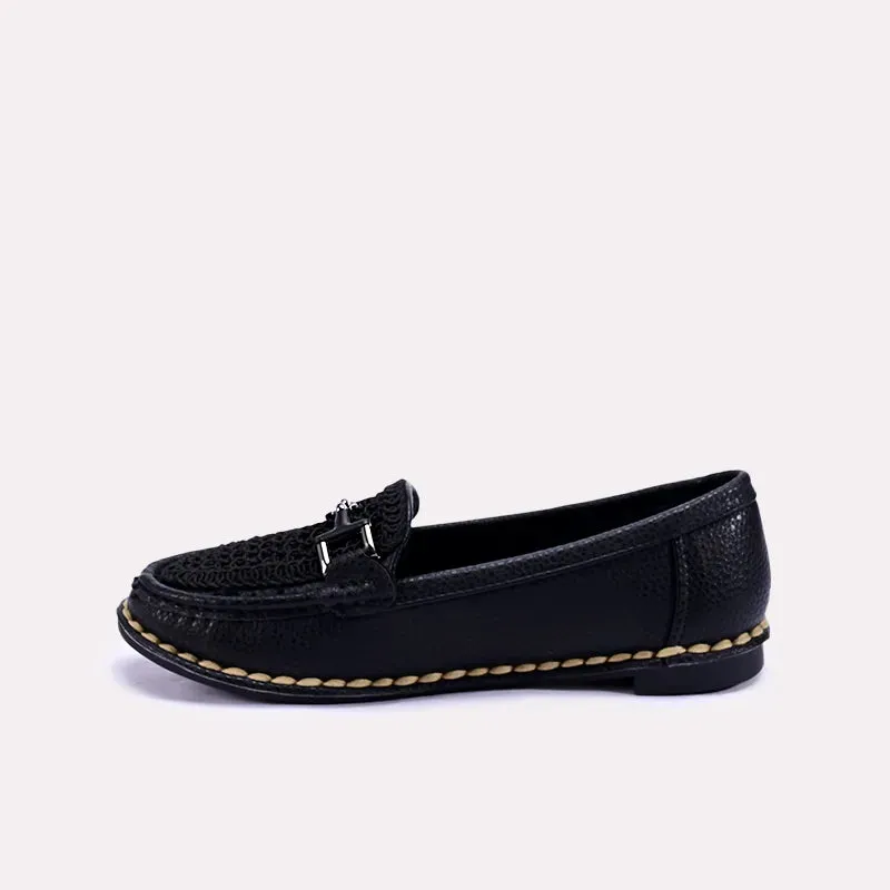 Marissa Black Fancy Loafer Pumps 0431351