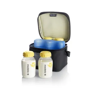 Medela Cooler Bag with 4 Bottles | Keep Milk Cool | Easy to Carry | Stylish Design for Working Mothers