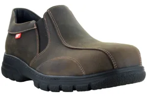 Mellow Walk Mens Quentin EH PR Brown Leather Metal-Free Work Shoes