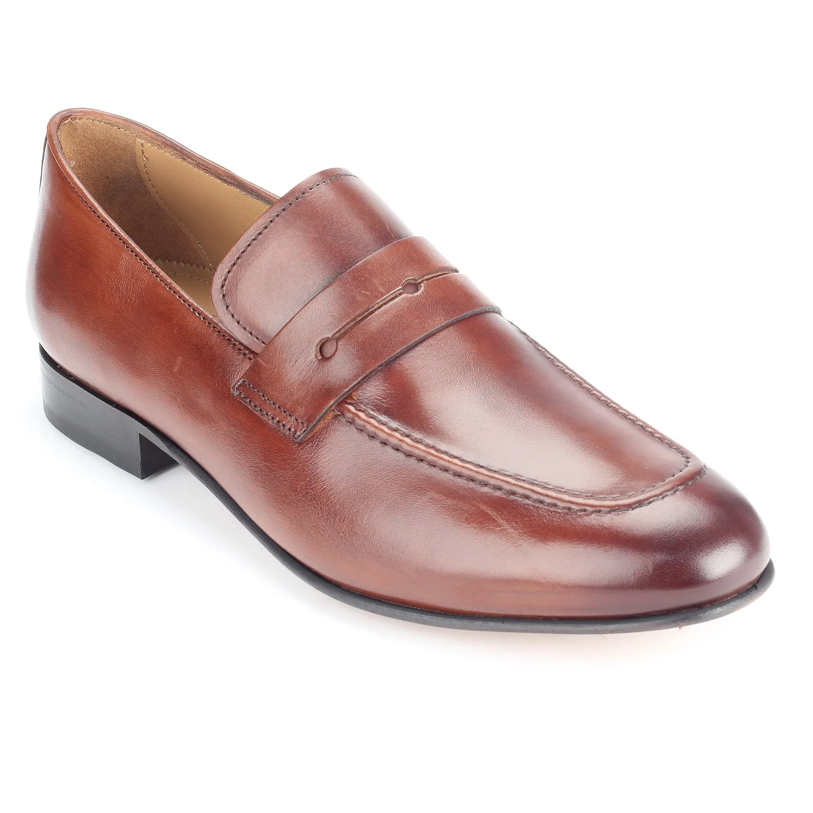 Men Round Toe Penny Loafer