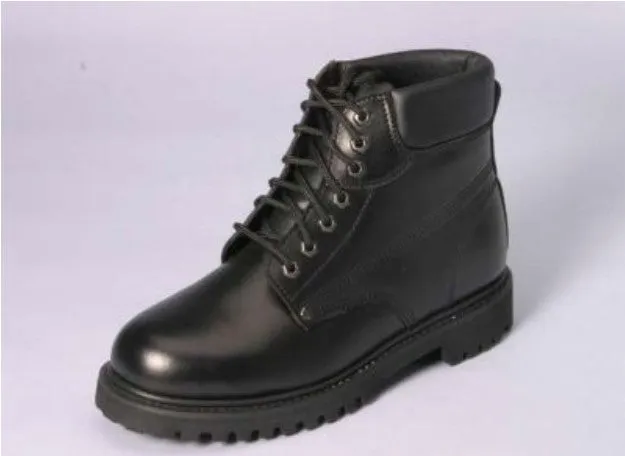 Men's 6" Leather Inmate Boots - Black