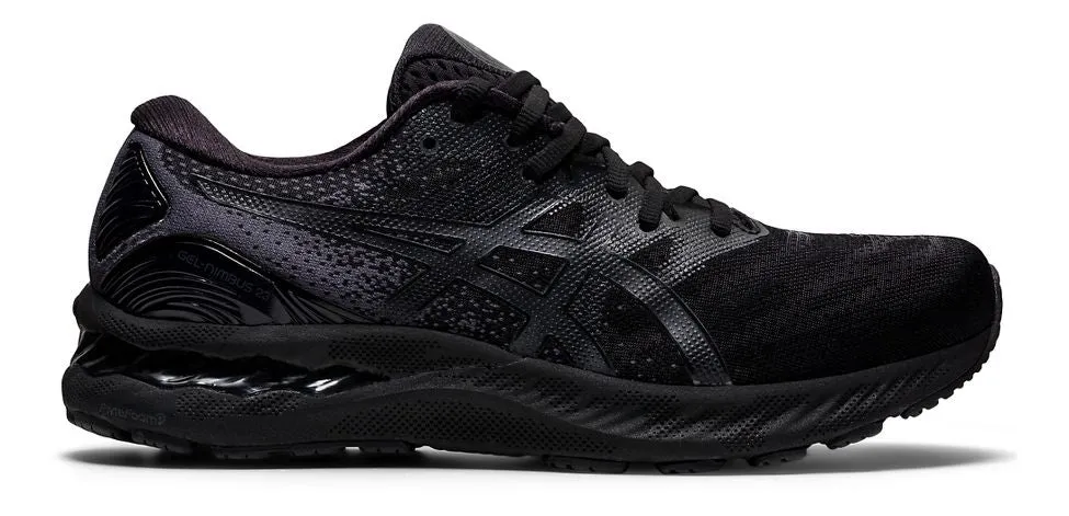 Men's Asics Gel-Nimbus 23, Black/Black, 12 4E Extra Wide