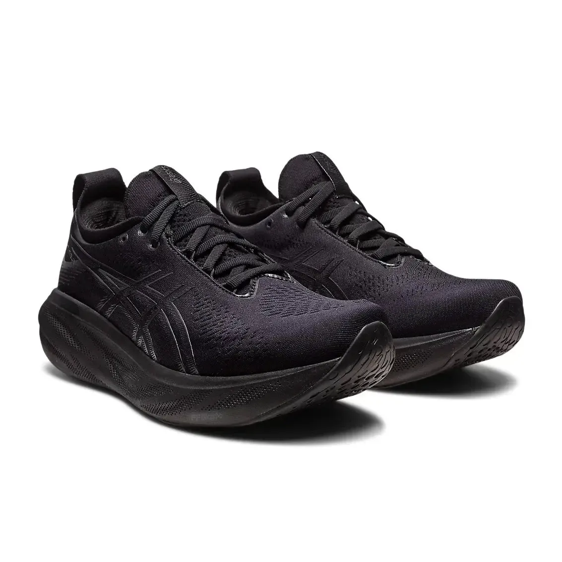 Mens ASICS GEL-Nimbus 25 - Black/ Black