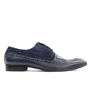 MORETTI,PLAIN TOE-LACE UP-SHOES-M31201-NAVY