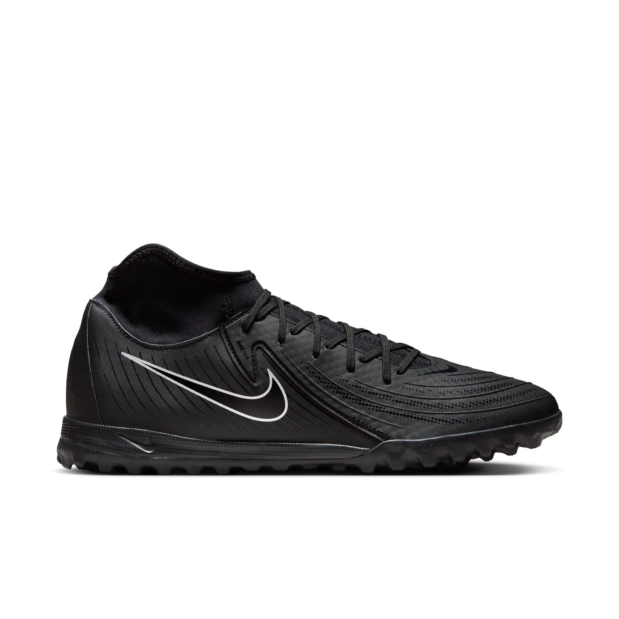 Nike Phantom Luna II Academy TF Turf Soccer Cleat - Black/Black