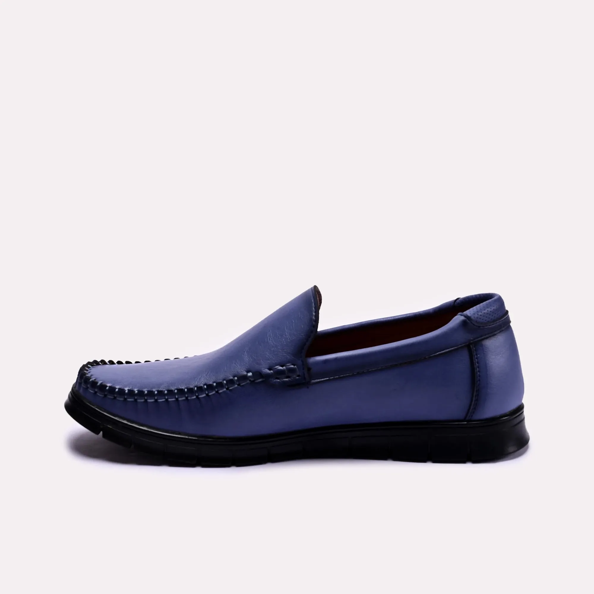 Norton Blue Plain Loafers 0130701