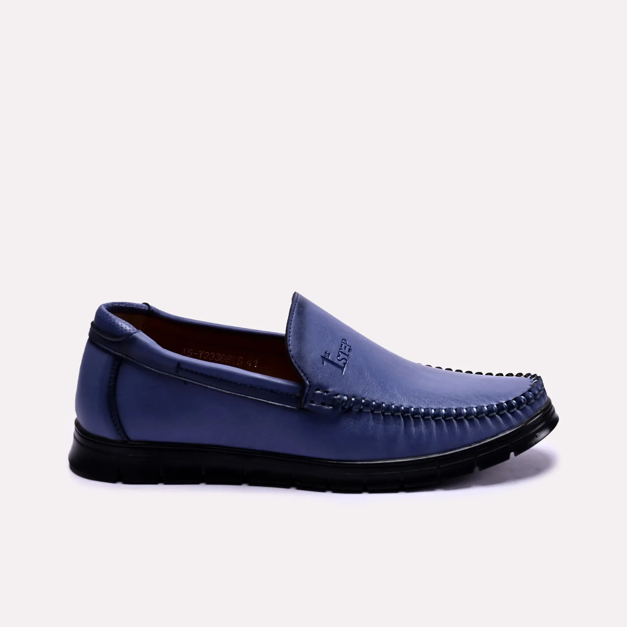 Norton Blue Plain Loafers 0130701