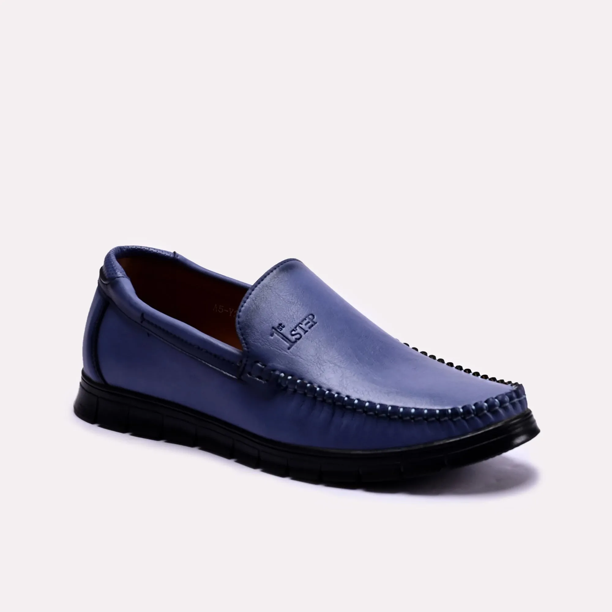 Norton Blue Plain Loafers 0130701