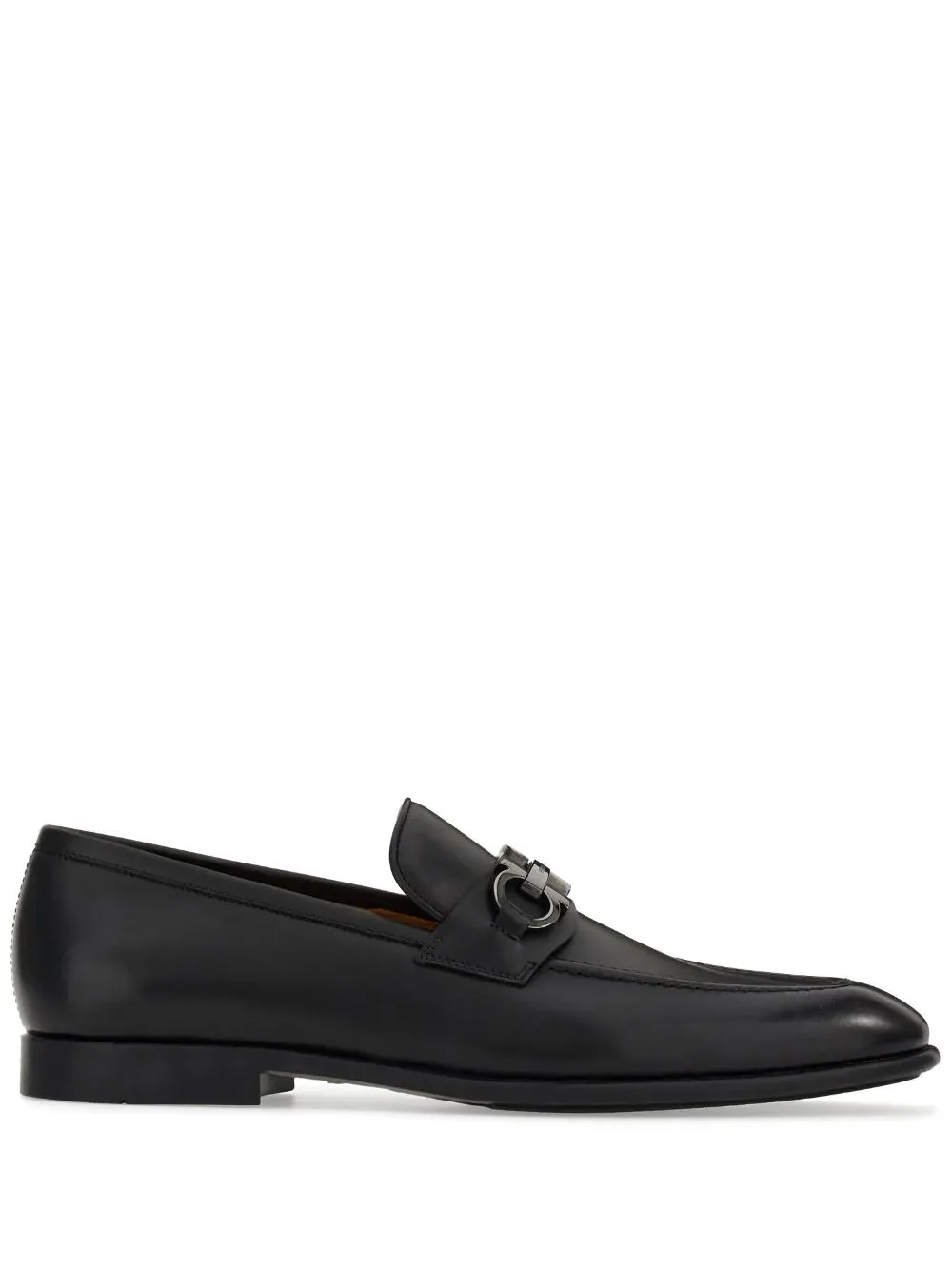 Pantofi loafers FERRAGAMO Gancini Penny negri