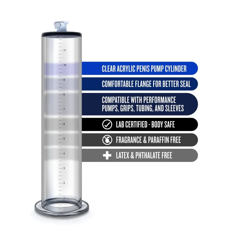 Performance  12 Inch X 2.5 Inch Penis Pump  Cylinder  Clear