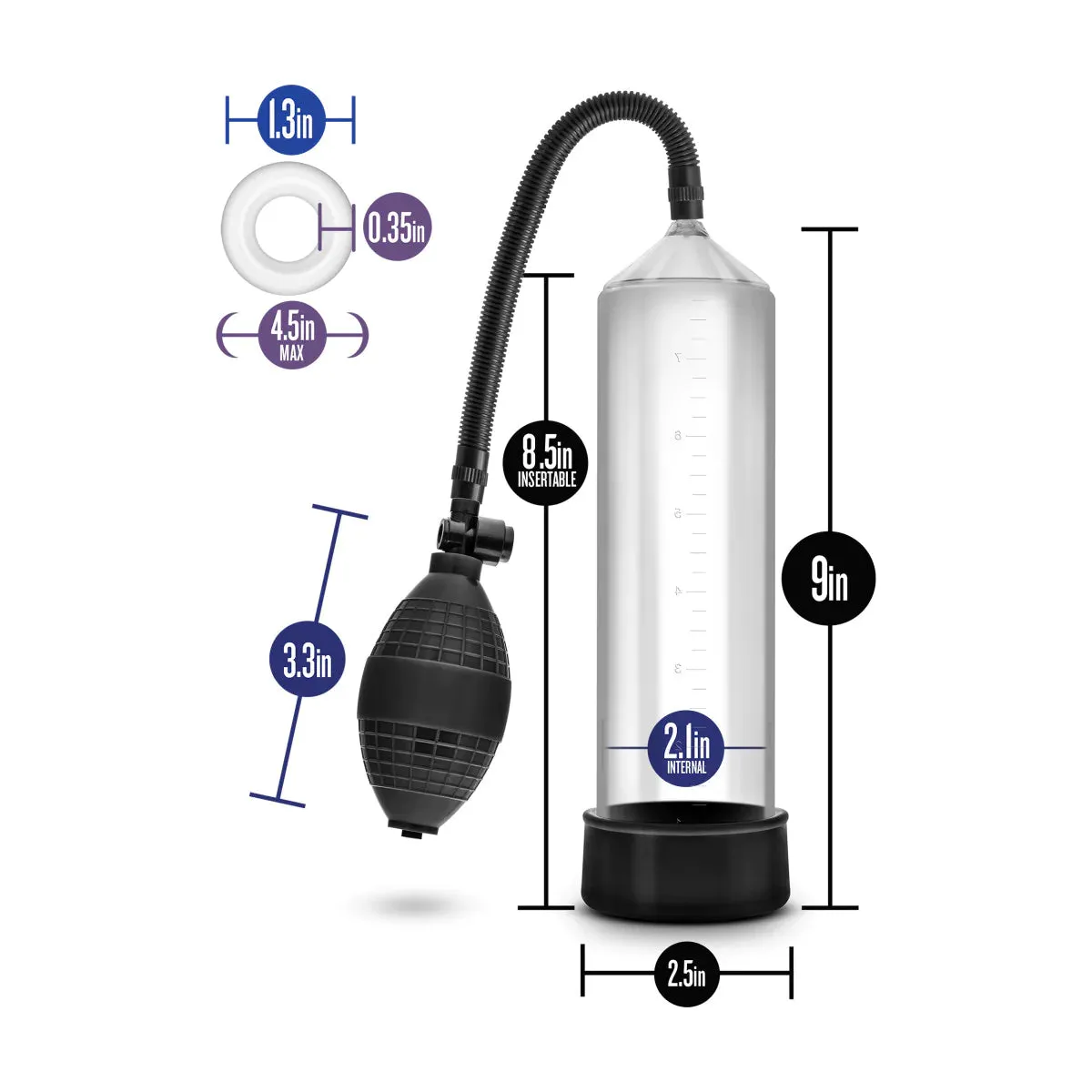 Performance VX101 Beginner's Male Enhancement Clear Penis Pump