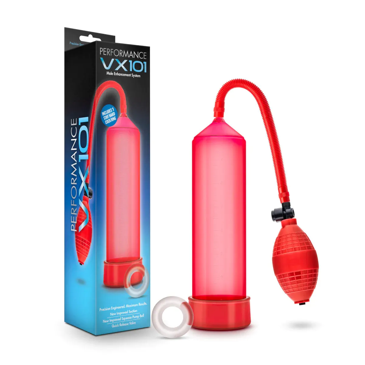 Performance VX101 Beginner's Male Enhancement Red Penis Pump