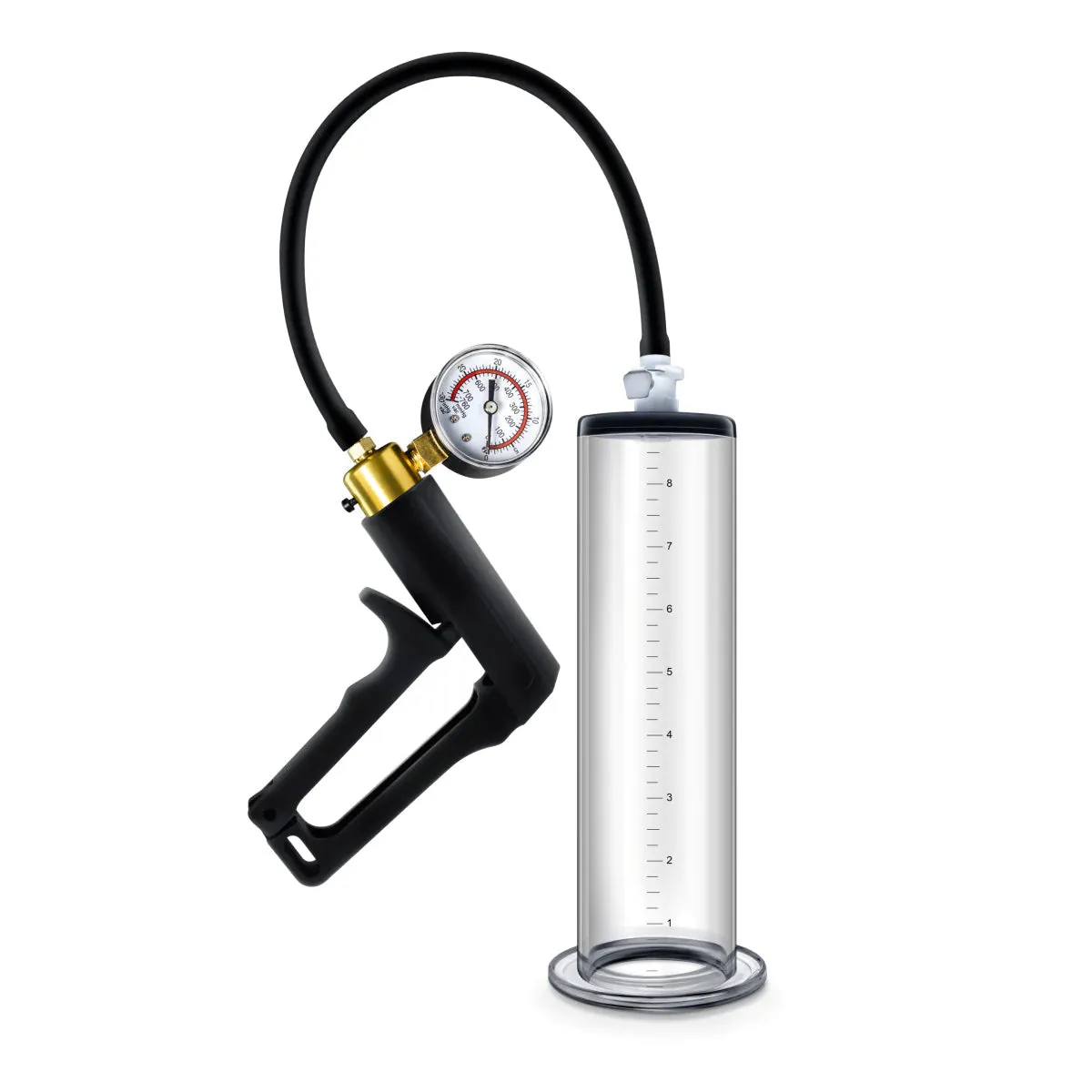 Performance VX7 Vacuum With Brass Trigger & Pressure Gauge Clear Pump