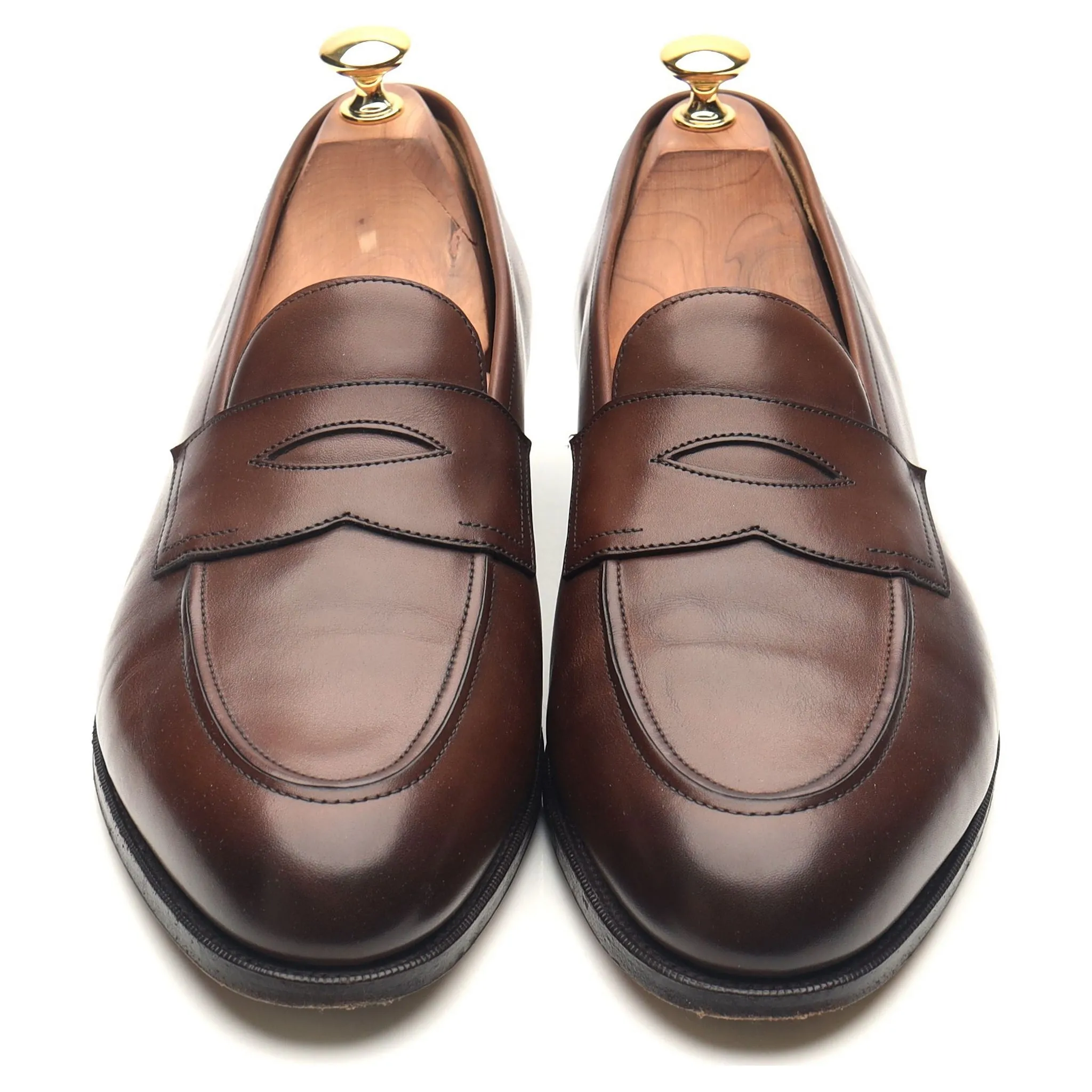 'Piccadilly' Dark Brown Leather Loafers UK 9.5 E