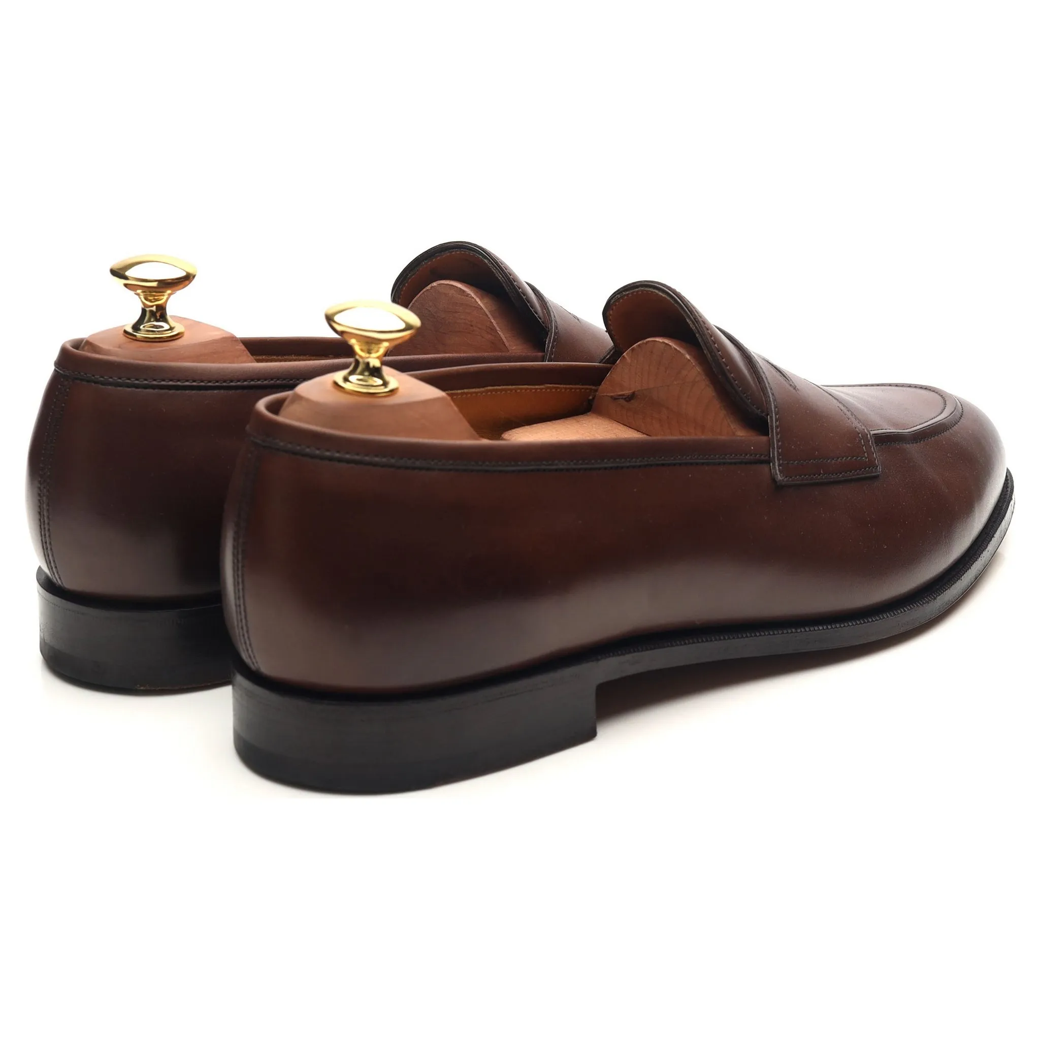 'Piccadilly' Dark Brown Leather Loafers UK 9.5 E