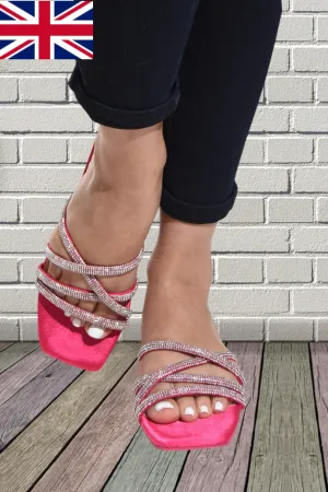 Pink Criss Cross Flats