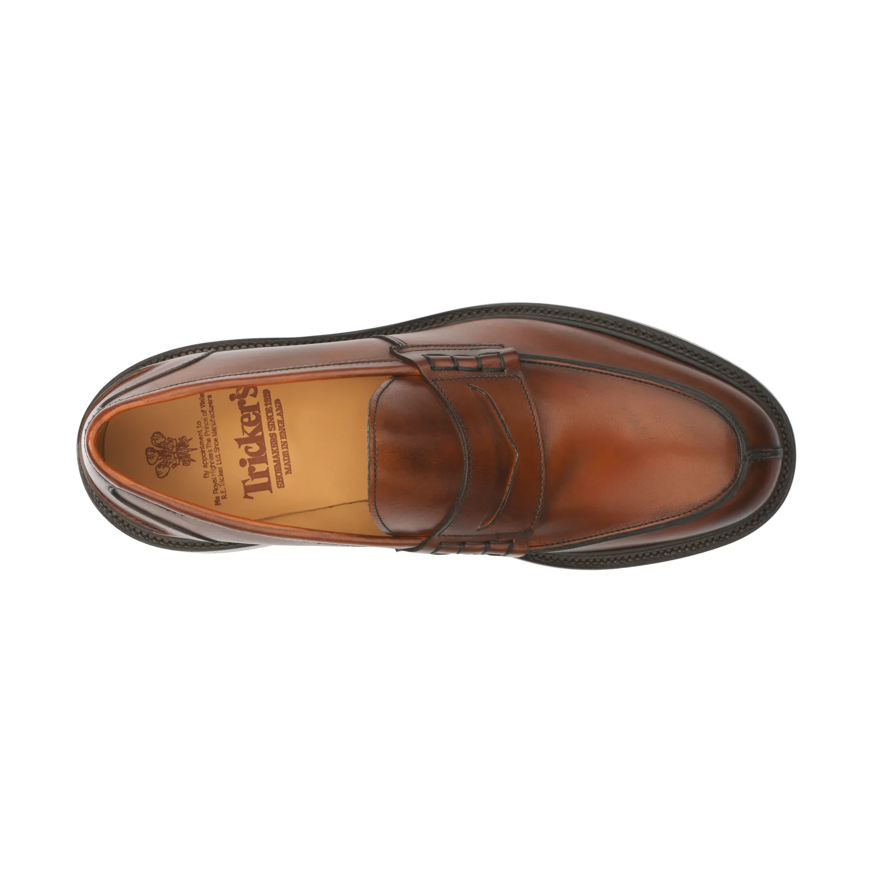 "James" Leather Penny Loafer in Brown