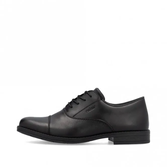 Rieker 10317-00 Black Mens Smart Lace Up Shoes