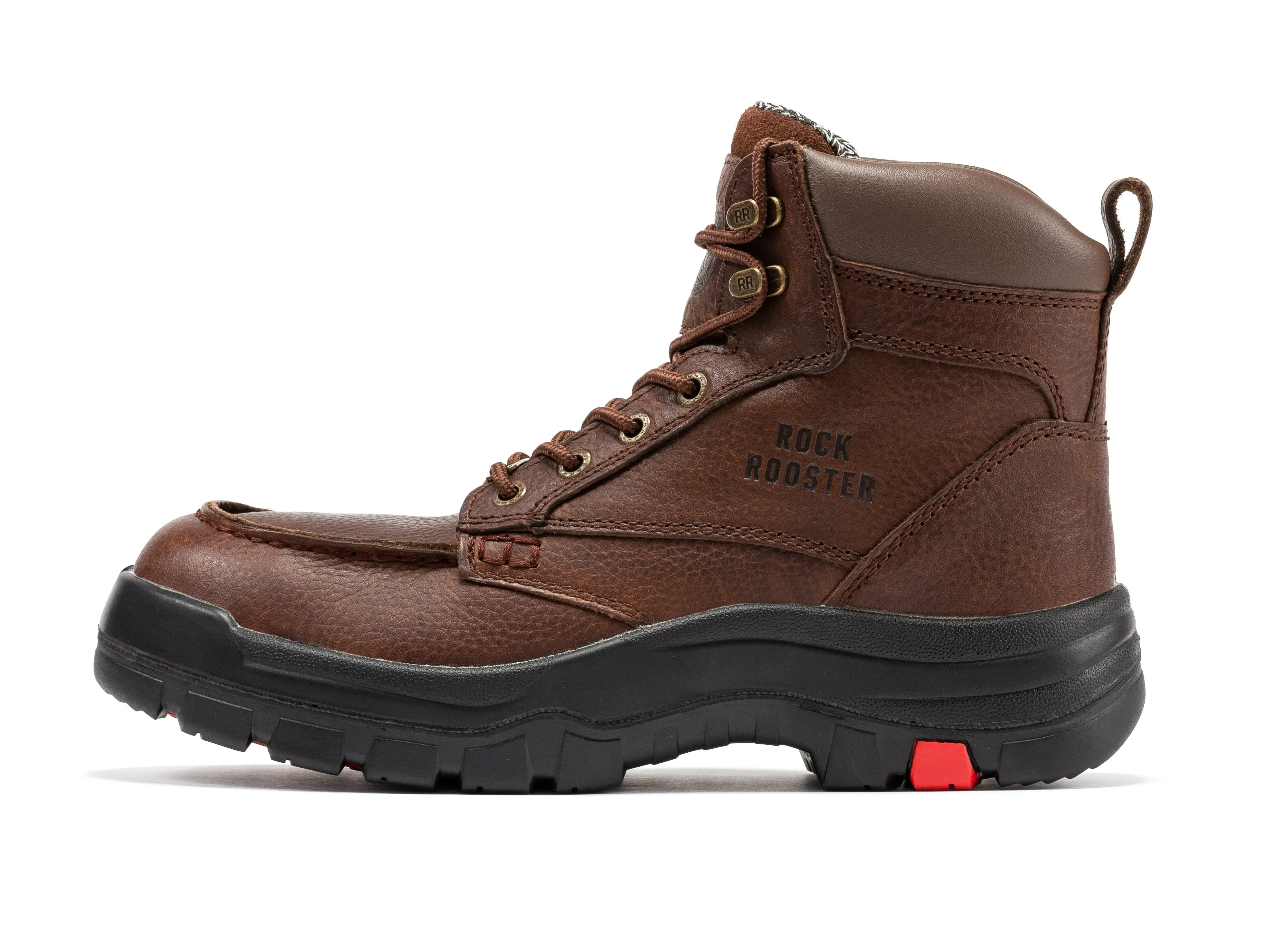 ROCKROOSTER Zumbro 6 inch Wide, Soft Toe, Rubber Outsole, EH Protection, ASTM 2892, Work Boots AK371