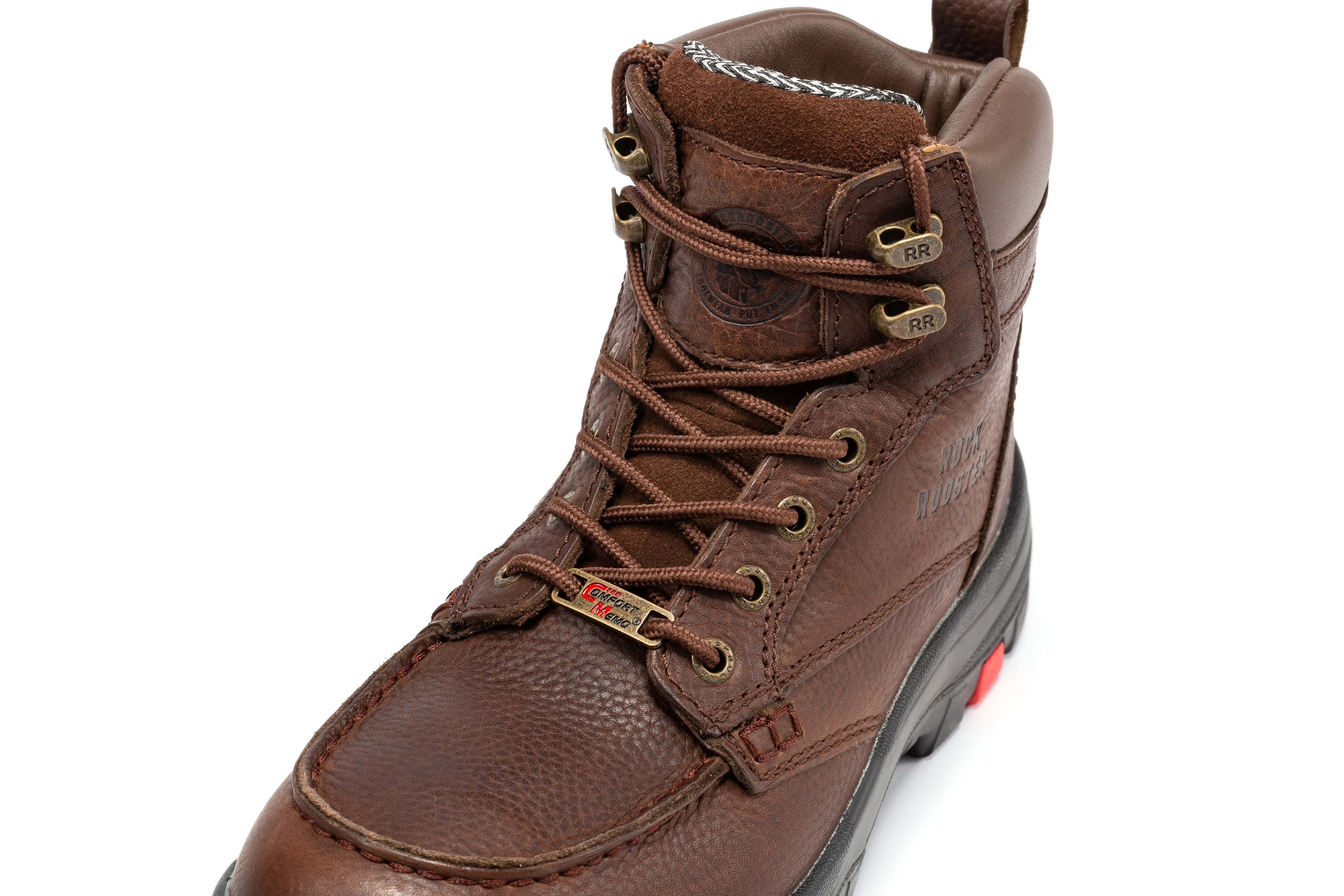 ROCKROOSTER Zumbro 6 inch Wide, Soft Toe, Rubber Outsole, EH Protection, ASTM 2892, Work Boots AK371