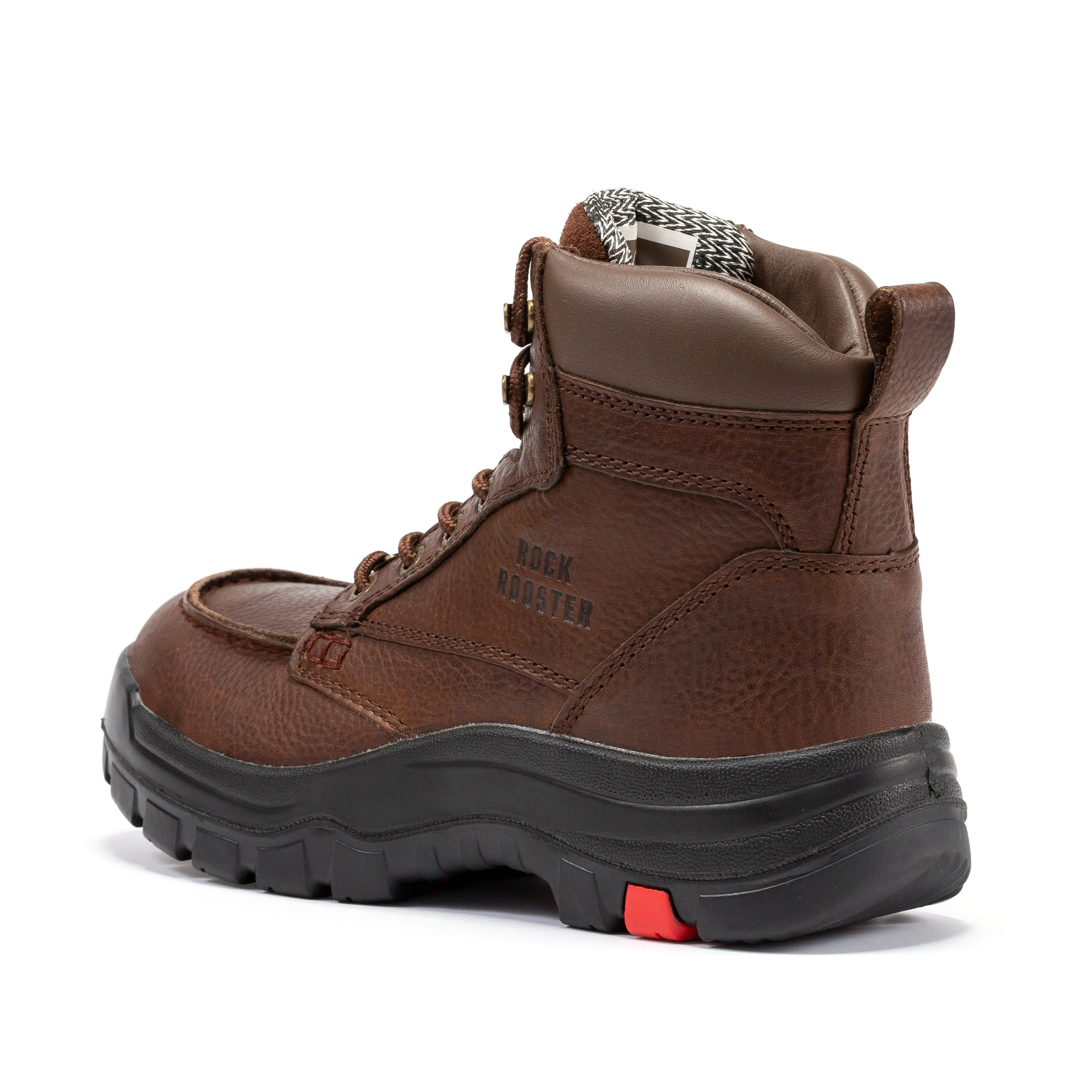 ROCKROOSTER Zumbro 6 inch Wide, Soft Toe, Rubber Outsole, EH Protection, ASTM 2892, Work Boots AK371