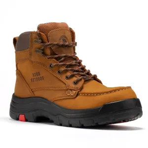 ROCKROOSTER Zumbro 6 inch Wide Steel Toe, Rubber Outsole, EH Protection,, ASTM 2413, Work Boots AK370