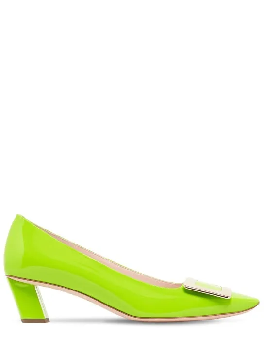 Roger Vivier   45mm Belle Vivier patent leather pumps 