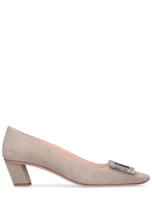 Roger Vivier   45mm Belle Vivier suede pumps 