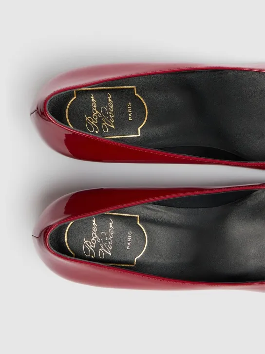 Roger Vivier   45mm Trompette patent leather pumps 