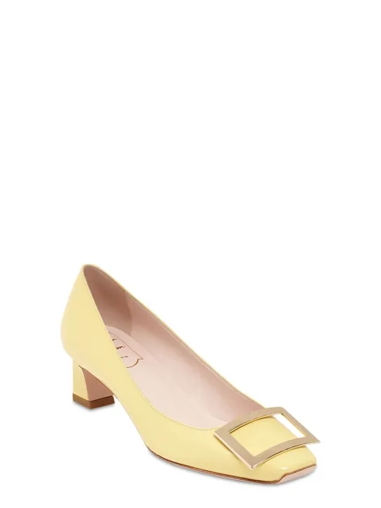 Roger Vivier   45mm Trompette patent leather pumps 