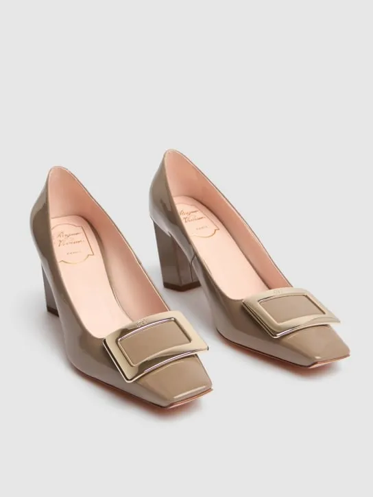 Roger Vivier   75mm Belle Vivier patent leather pumps 