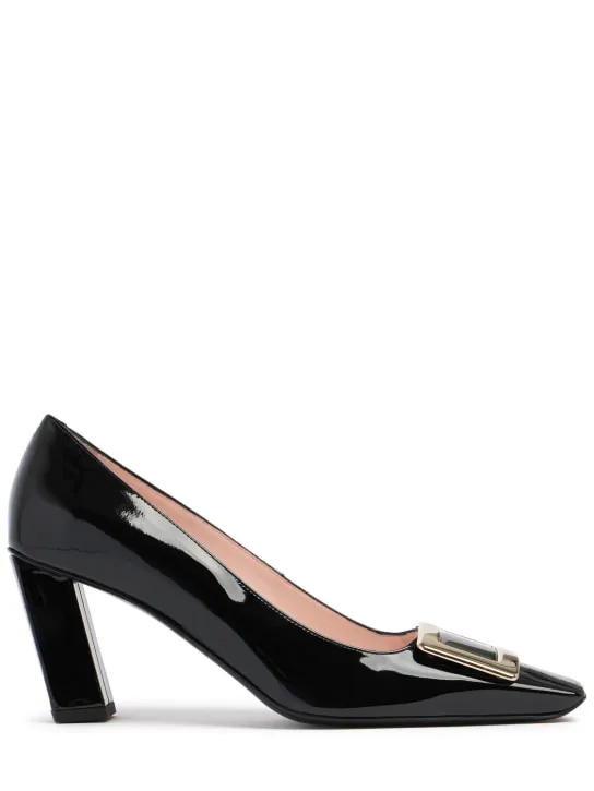 Roger Vivier   75mm Belle Vivier patent leather pumps 