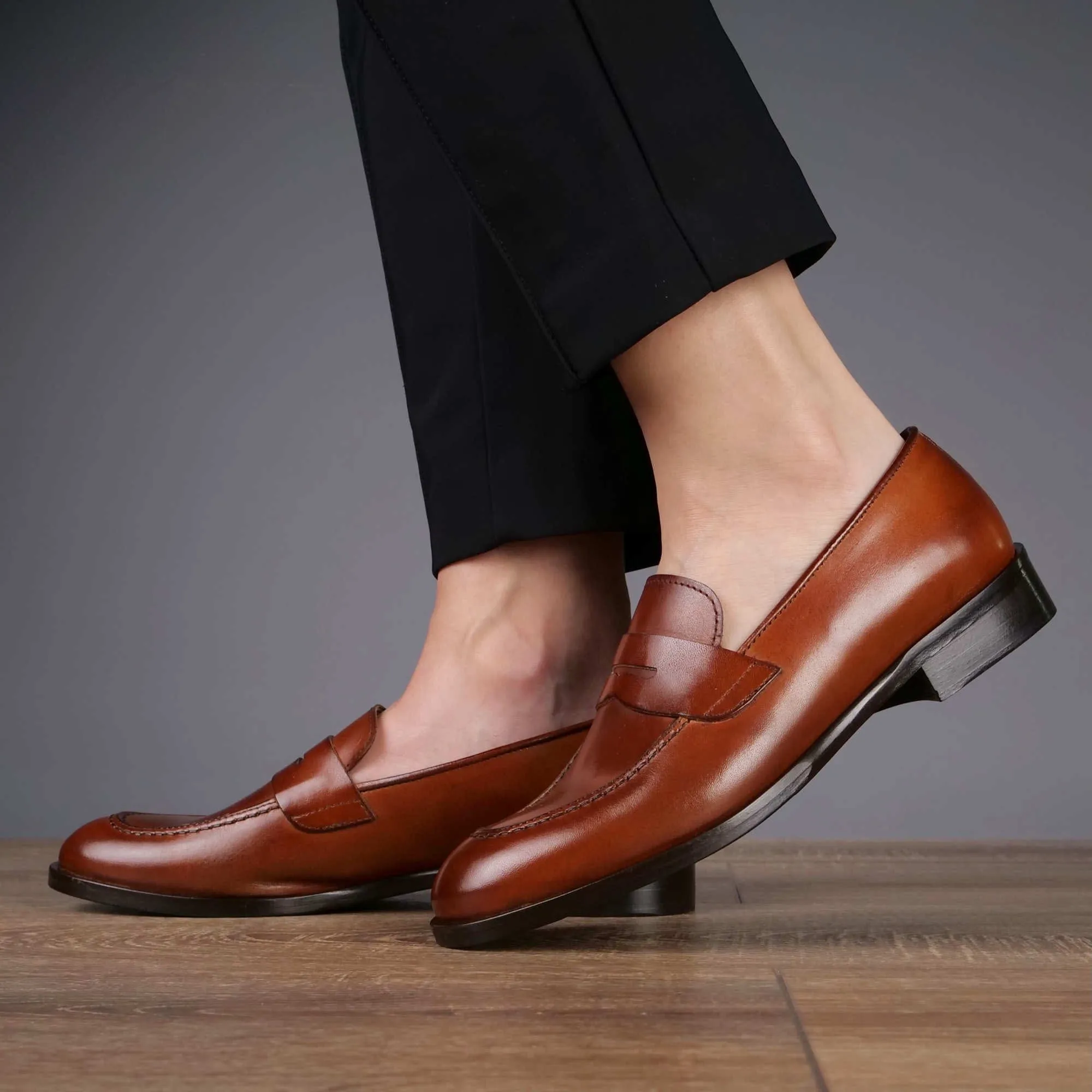 Roma Penny Loafer Chestnut