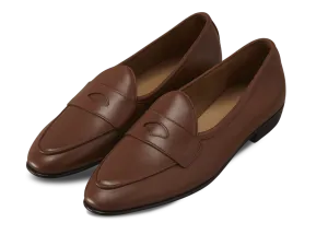 Sagan Classic Ginkgo Loafers in Tan Drape Calf